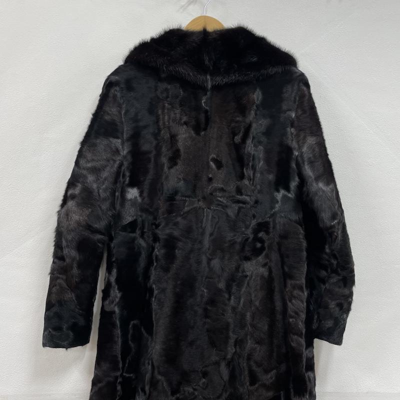 古着 USED トップス トップス Nissen Fur ニッセン ファー コート ロング 13 - 黒 / ブラック / black X 茶 / ブラウン / brown レディース USED 古着 中古 50153272