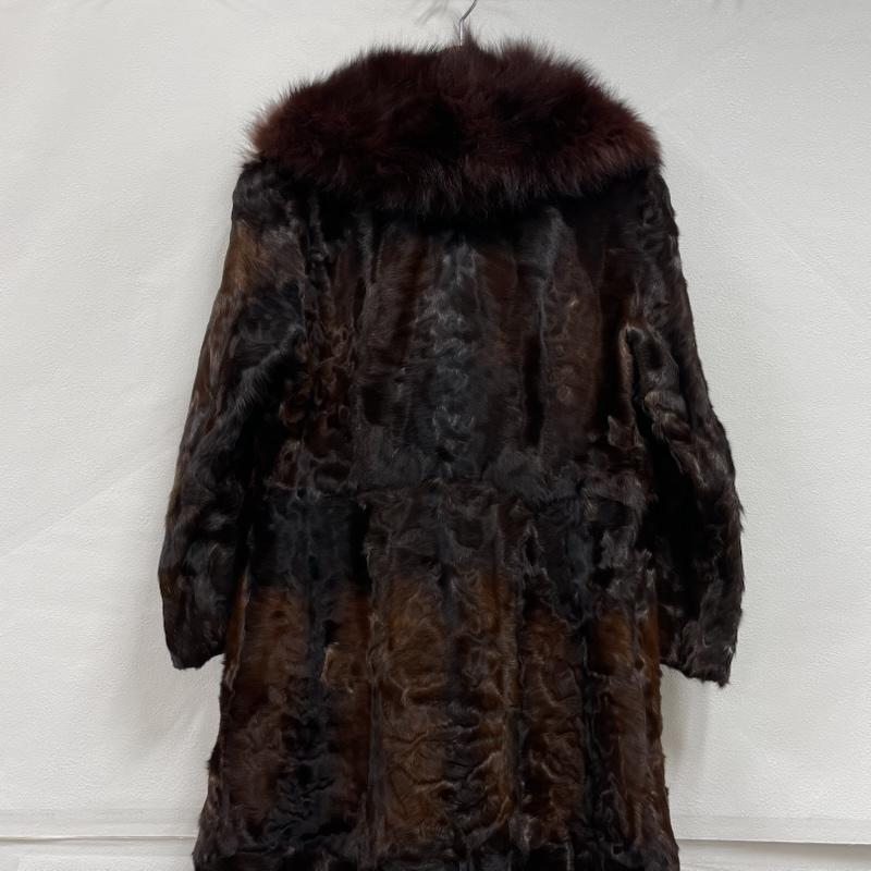古着 USED トップス トップス ファー コート ロング 11号 茶 / ブラウン / brown X ダークブラウン / ダークブラウン / レディース USED 古着 中古 50153273