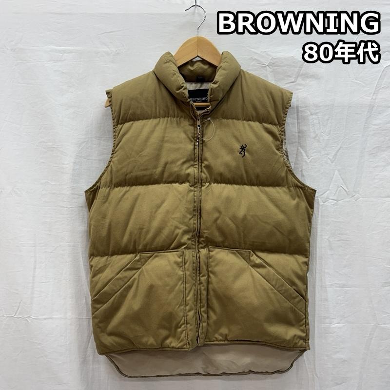 古着 USED ジャケット、上着 ダウンベスト BROWNING ブロウニング 80年代 USA製 ビンテージ ダウンベスト 80s VINTAGE S カーキ / カーキ / khaki メンズ USED 古着 中古 50153276
