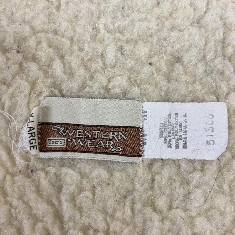 シアーズ SEARS ベスト ベスト 70年代 USA製 デニム 裏ボア ウエスタン ベスト 70s VINTAGE ROEBUCKS XL インディゴ / インディゴ / Indigo メンズ USED 古着 中古 50153278