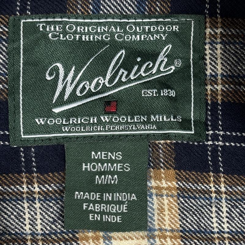 ウールリッチ WOOLRICH シャツ、ブラウス 長袖 90年代 ビンテージ チェック柄 ボタンダウン 長袖 フランネル シャツ 90s VINTAGE M チェック メンズ USED 古着 中古 50153284