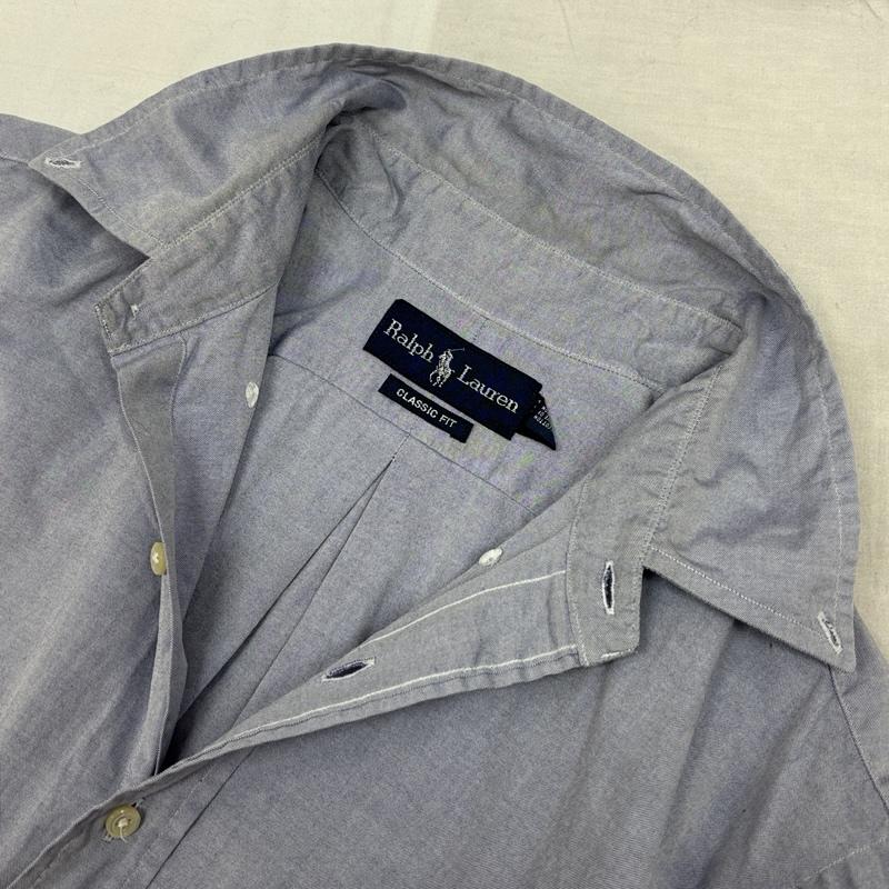 ラルフローレン RALPHLAUREN シャツ、ブラウス 長袖 90年代 ビンテージ CLASSIC FIT オックスフォード ボタンダウン 長袖シャツ 90s VINTAGE L メンズ USED 古着 中古 50153288