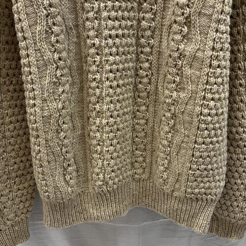 古着 USED ニット、セーター 長袖 Crady Knit クルーネック フィッシャーマンズ ウール ニット セーター 長袖 44 メンズ USED 古着 中古 50153300