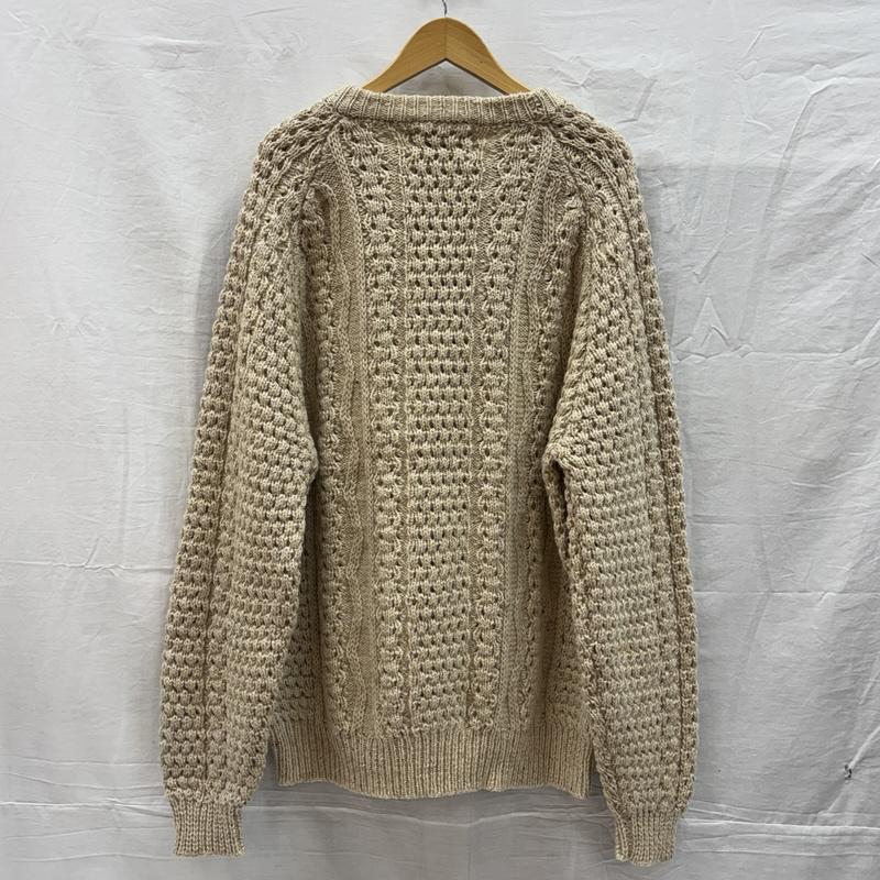 古着 USED ニット、セーター 長袖 Crady Knit クルーネック フィッシャーマンズ ウール ニット セーター 長袖 44 メンズ USED 古着 中古 50153300