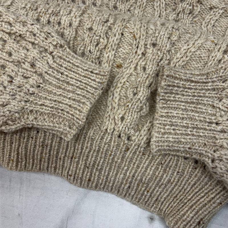 古着 USED ニット、セーター 長袖 Crady Knit クルーネック フィッシャーマンズ ウール ニット セーター 長袖 44 メンズ USED 古着 中古 50153300