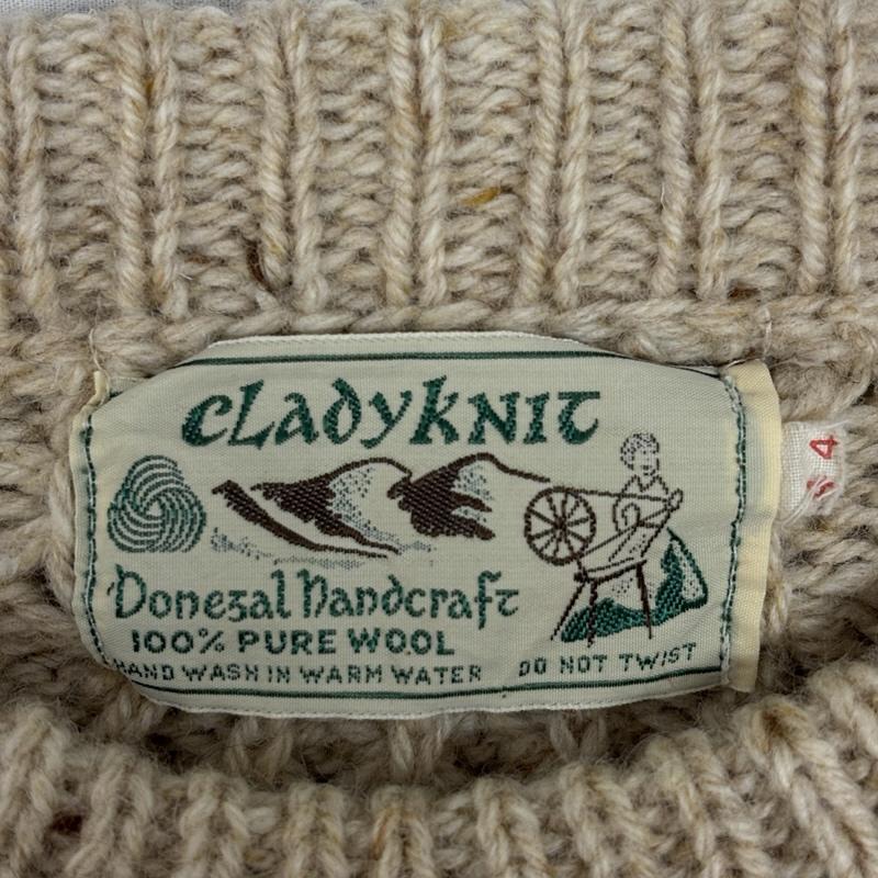 古着 USED ニット、セーター 長袖 Crady Knit クルーネック フィッシャーマンズ ウール ニット セーター 長袖 44 メンズ USED 古着 中古 50153300