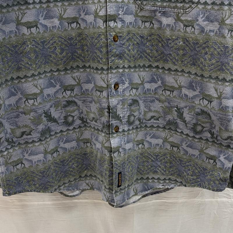 ウールリッチ WOOLRICH シャツ、ブラウス 長袖 00年代 アニマル 総柄 長袖 ボタンダウン シャツ 00s - メンズ USED 古着 中古 50153303