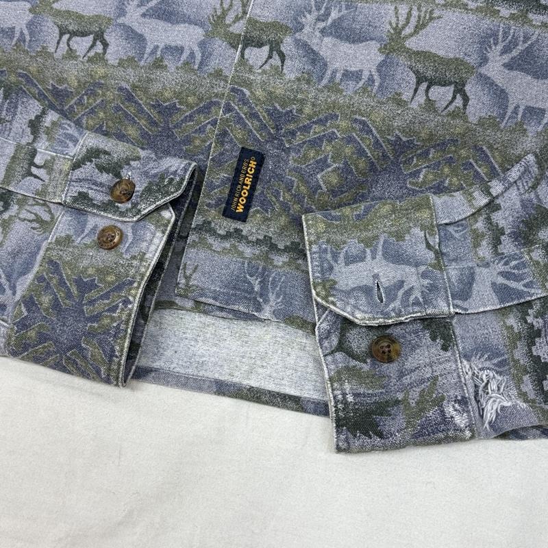 ウールリッチ WOOLRICH シャツ、ブラウス 長袖 00年代 アニマル 総柄 長袖 ボタンダウン シャツ 00s - メンズ USED 古着 中古 50153303