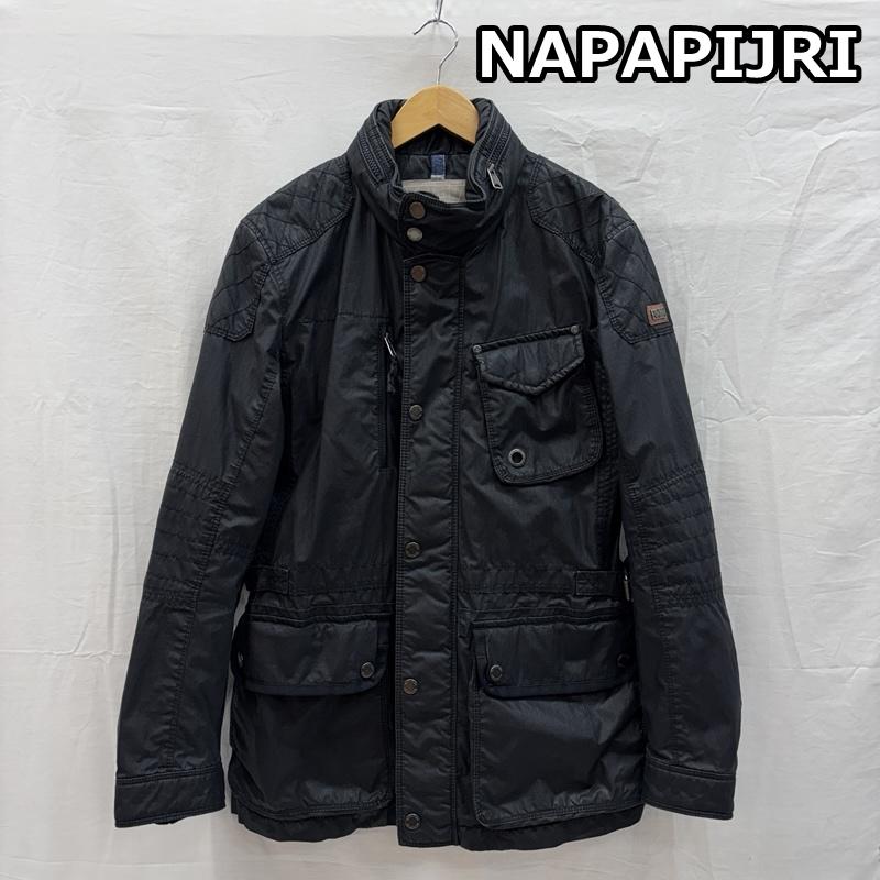 ナパビリ NAPAPIJRI ジャケット、上着 ジャンパー、ブルゾン コットン ナイロン モーターサイクル ジャケット S メンズ USED 古着 中古 50153304