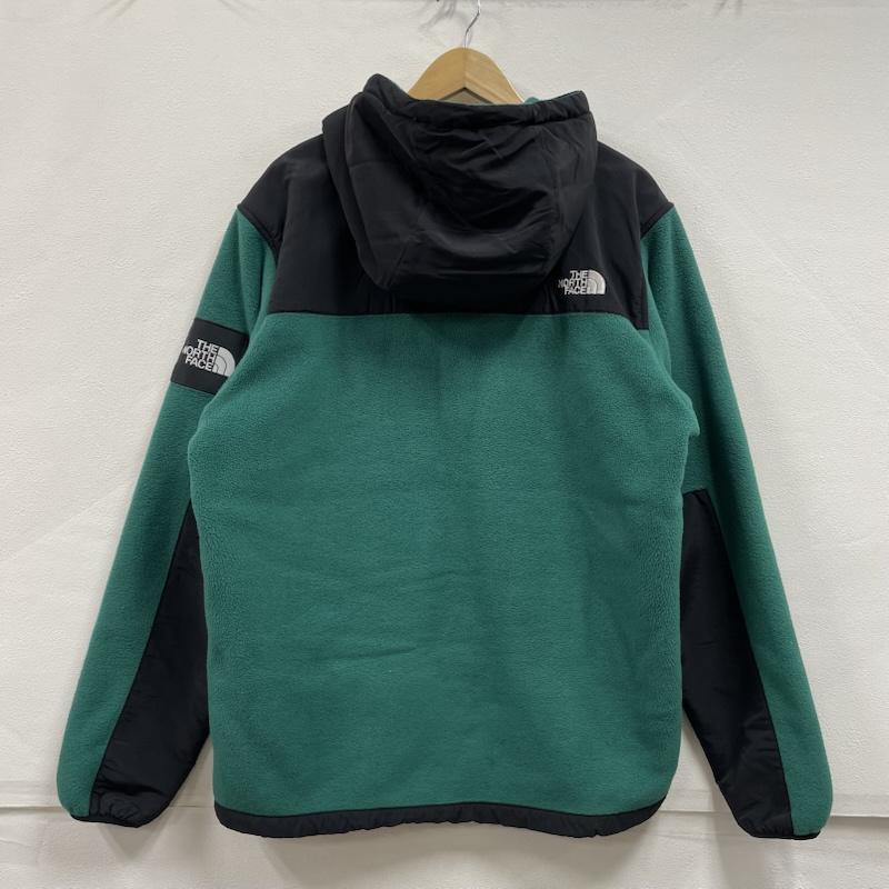 ザノースフェイス THE NORTH FACE ジャケット、上着 ジャンパー、ブルゾン デナリ ジャケット フーディー フリース ジップアップ NA72452 XL ワンポイント X ロゴ、文字 緑 / グリーン / green X 黒 / ブラック / black メンズ USED 古着 中古 50153310