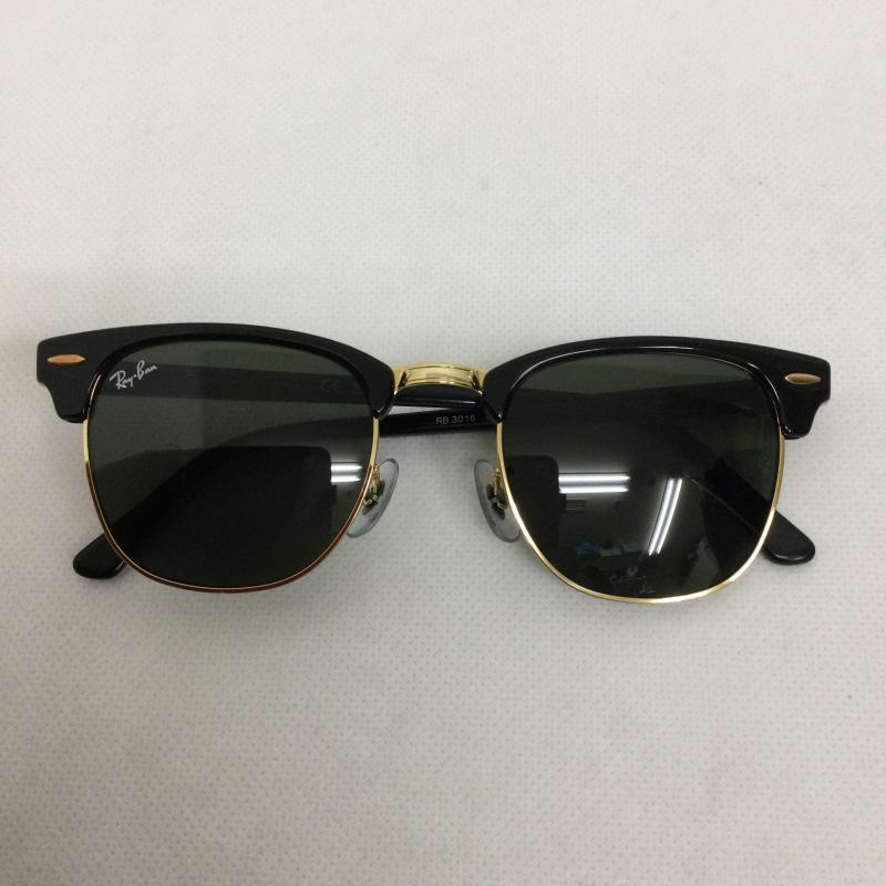 レイバン Ray-Ban めがね・サングラス サングラス rayban RB3016　CLUBMASTER CLASSIC - 黒 / ブラック / black メンズ USED 古着 中古 50153313