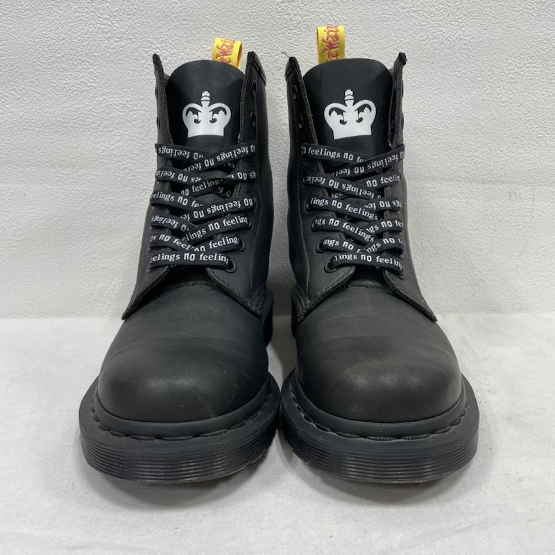 ドクターマーチン Dr.Martens ブーツ ショートブーツ 1460 8ホール ブーツ レースアップ UK4 SEX PISTOLS セックスピストルズ 限定 レザー UK：4 ロゴ、文字 黒 / ブラック / black X 白 / ホワイト / white X 黄 / イエロー / yellow X 桃 / ピンク / pink レディース USED 古着 中古 50153316