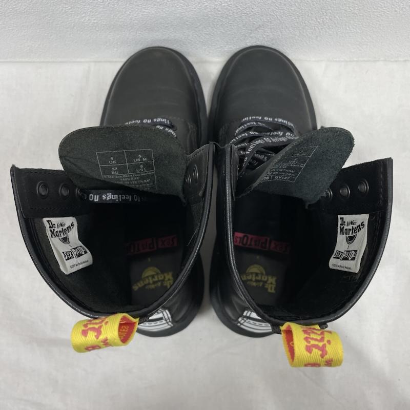 ドクターマーチン Dr.Martens ブーツ ショートブーツ 1460 8ホール ブーツ レースアップ UK4 SEX PISTOLS セックスピストルズ 限定 レザー UK：4 ロゴ、文字 黒 / ブラック / black X 白 / ホワイト / white X 黄 / イエロー / yellow X 桃 / ピンク / pink レディース USED 古着 中古 50153316