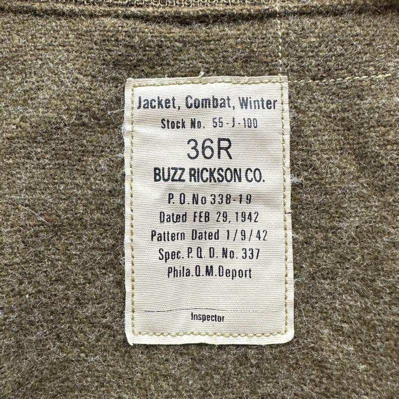 バズリクソンズ Buzz Rickson s ジャケット、上着 ジャンパー、ブルゾン タンカース ミリタリー ジャケット 55-J-100 M13679 36 カーキオリーブ / カーキオリーブ / メンズ USED 古着 中古 50153320