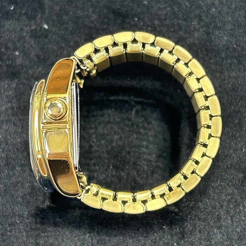 エムエム 6 メゾン マルタン マルジェラ MM6 Maison Martin Margiela ファッション小物 ファッション小物 TIMEX タイメックス コラボ T80 Ring Watch リングウォッチ S33YW0004 M10064 ゴールド SIZE:UNI - ロゴ、文字 金 / ゴールド / gold color メンズ USED 古着 中古 50153334