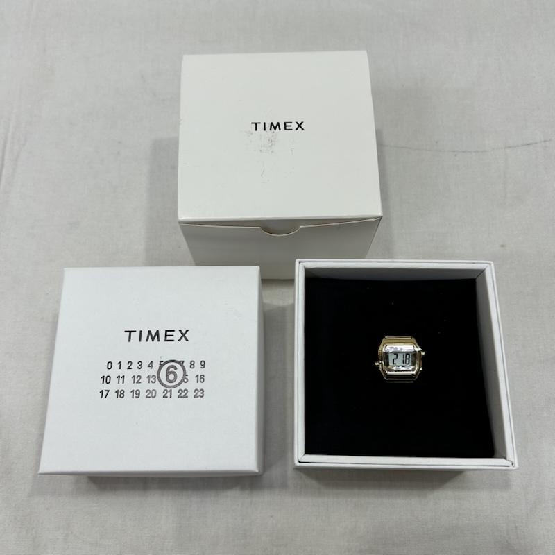 エムエム 6 メゾン マルタン マルジェラ MM6 Maison Martin Margiela ファッション小物 ファッション小物 TIMEX タイメックス コラボ T80 Ring Watch リングウォッチ S33YW0004 M10064 ゴールド SIZE:UNI - ロゴ、文字 金 / ゴールド / gold color メンズ USED 古着 中古 50153334