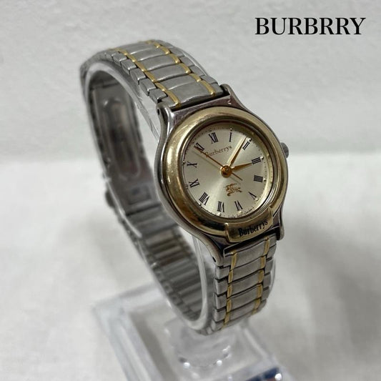 バーバリー BURBERRY 腕時計 アナログ（手巻き） 腕時計 ウォッチ クォーツ ロゴ ステンレス 6031-G03626 ローマンインデックス コンビ - 無地 銀 / シルバー / silver color X 金 / ゴールド / gold color レディース USED 古着 中古 50153361
