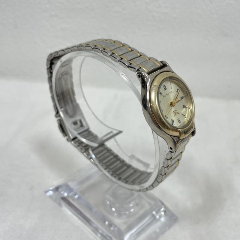 バーバリー BURBERRY 腕時計 アナログ（手巻き） 腕時計 ウォッチ クォーツ ロゴ ステンレス 6031-G03626 ローマンインデックス コンビ - 無地 銀 / シルバー / silver color X 金 / ゴールド / gold color レディース USED 古着 中古 50153361