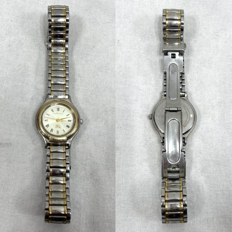 バーバリー BURBERRY 腕時計 アナログ（手巻き） 腕時計 ウォッチ クォーツ ロゴ ステンレス 6031-G03626 ローマンインデックス コンビ - 無地 銀 / シルバー / silver color X 金 / ゴールド / gold color レディース USED 古着 中古 50153361