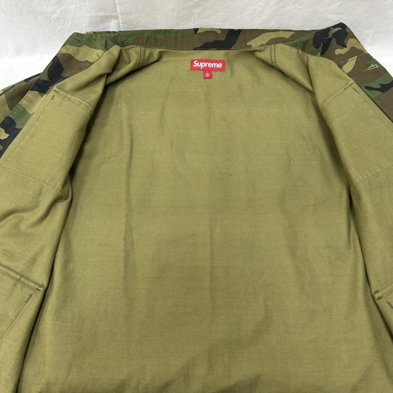 シュプリーム Supreme ジャケット、上着 ジャンパー、ブルゾン x Melvins メルヴィンズ BDU Jacket ミリタリージャケット Woodland Camo カモ L カモフラージュ柄・迷彩 カーキ / カーキ / khaki メンズ USED 古着 中古 50153365