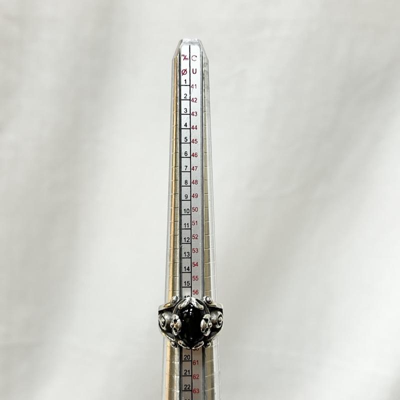 シルバー （９２５） シルバー （９２５） アクセサリー 指輪 925刻印 オニキス シルバー925 リング 17号 - 銀 / シルバー / silver color X 黒 / ブラック / black メンズ USED 古着 中古 50153368