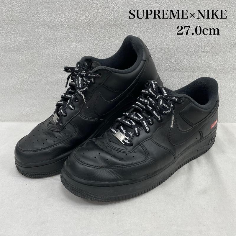 シュプリーム Supreme スニーカー スニーカー SUPREME シュプリーム NIKE AIR FORCE 1 LOW エアフォースワン スニーカー CU9225-100 27.0cm 無地 黒 / ブラック / black X 白 / ホワイト / white X 赤 / レッド / red メンズ USED 古着 中古 50153372