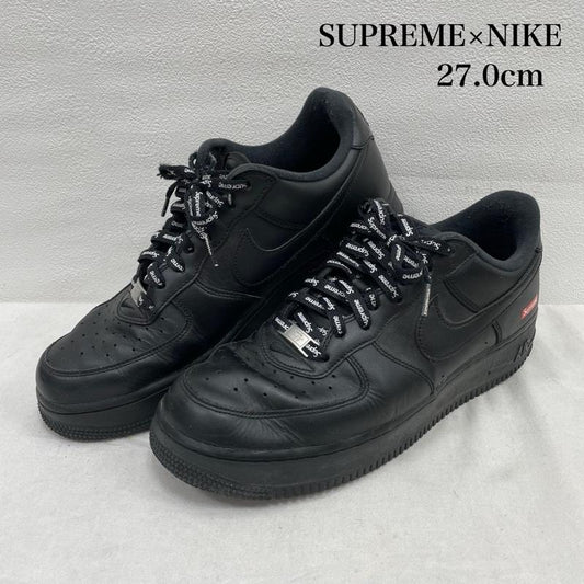 シュプリーム Supreme スニーカー スニーカー SUPREME シュプリーム NIKE AIR FORCE 1 LOW エアフォースワン スニーカー CU9225-100 27.0cm 無地 黒 / ブラック / black X 白 / ホワイト / white X 赤 / レッド / red メンズ USED 古着 中古 50153372