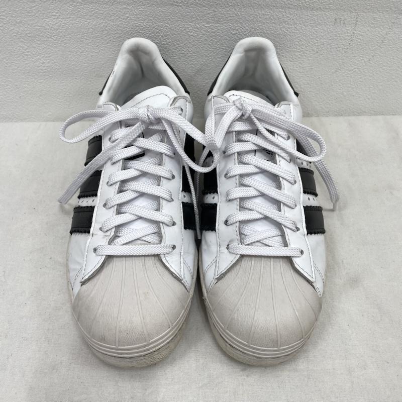 アディダス adidas スニーカー スニーカー SUPERSTAR スーパースター レースアップ スニーカー CG6496 24.5cm 無地 白 / ホワイト / white X 黒 / ブラック / black レディース USED 古着 中古 50153373