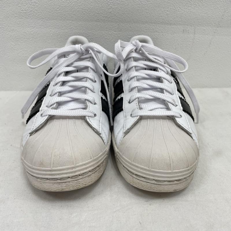 アディダス adidas スニーカー スニーカー SUPERSTAR スーパースター レースアップ スニーカー CG6496 24.5cm 無地 白 / ホワイト / white X 黒 / ブラック / black レディース USED 古着 中古 50153373