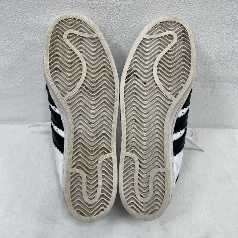 アディダス adidas スニーカー スニーカー SUPERSTAR スーパースター レースアップ スニーカー CG6496 24.5cm 無地 白 / ホワイト / white X 黒 / ブラック / black レディース USED 古着 中古 50153373