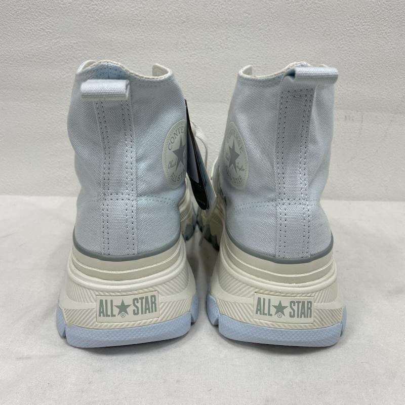コンバースオールスター Converse All Star スニーカー スニーカー TREKWAVE SW HI トレックウェーブ 厚底 レースアップ ハイカット スニーカー シャーベットアイス 24.5cm 無地 水色 / ライトブルー / レディース USED 古着 中古 50153380