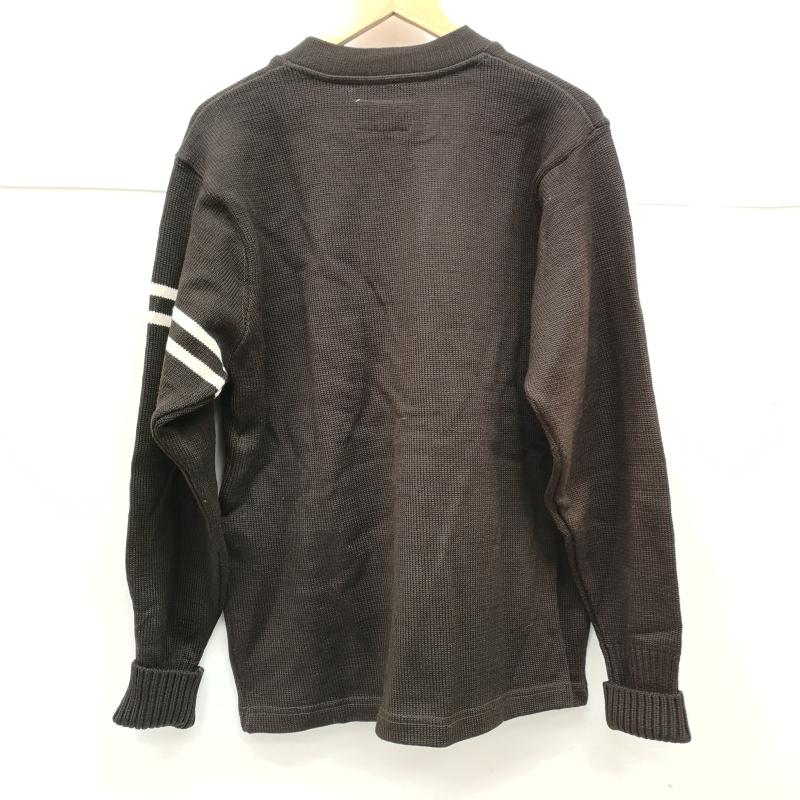 古着 USED カーディガン 長袖 ground alls レタード カーディガン 36/38 36 茶 / ブラウン / brown メンズ USED 古着 中古 50153381