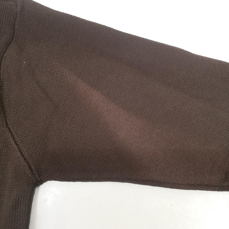 古着 USED カーディガン 長袖 ground alls レタード カーディガン 36/38 36 茶 / ブラウン / brown メンズ USED 古着 中古 50153381