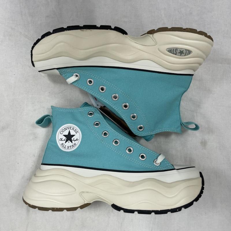コンバースオールスター Converse All Star スニーカー スニーカー SURGETRAINER HI サージトレーナー 厚底 ハイカット レースアップ スニーカー 31312400 24.5cm 無地 水色 / ライトブルー / X 白 / ホワイト / white X 黒 / ブラック / black レディース USED 古着 中古 50153385