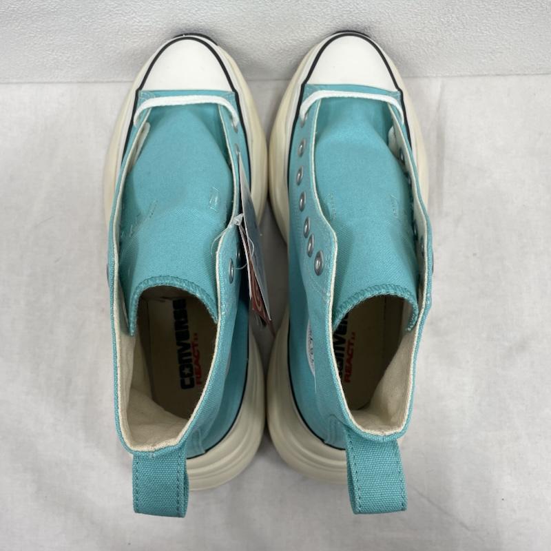 コンバースオールスター Converse All Star スニーカー スニーカー SURGETRAINER HI サージトレーナー 厚底 ハイカット レースアップ スニーカー 31312400 24.5cm 無地 水色 / ライトブルー / X 白 / ホワイト / white X 黒 / ブラック / black レディース USED 古着 中古 50153385