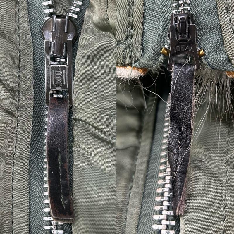 アルファ インダストリー Alpha Industries ジャケット、上着 ジャンパー、ブルゾン USA製 N-2B フライトジャケット カーキ ファー付き XLサイズ 1615-573-8335 MIL-J-6278F XL 無地 カーキ / カーキ / khaki メンズ USED 古着 中古 50153387