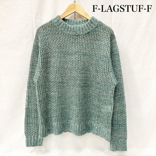 フラグスタフ FLAGSTUFF ニット、セーター 長袖 F-LAGSTUF-F MOHAIR MIX KNIT モヘヤミックスニット FS1192 M 無地 緑 / グリーン / green メンズ USED 古着 中古 50153394