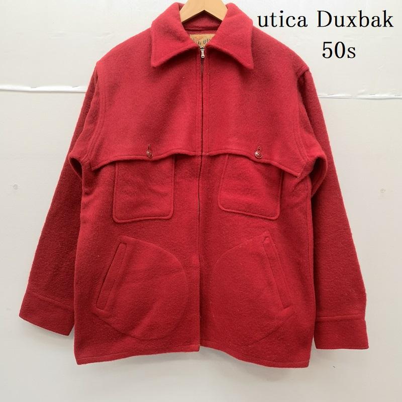 ヴィンテージ VINTAGE ジャケット、上着 ジャンパー、ブルゾン 50s utica Duxbak ダックスバック バネクラウン ウール ジャケット M 赤 / レッド / red メンズ USED 古着 中古 50153400