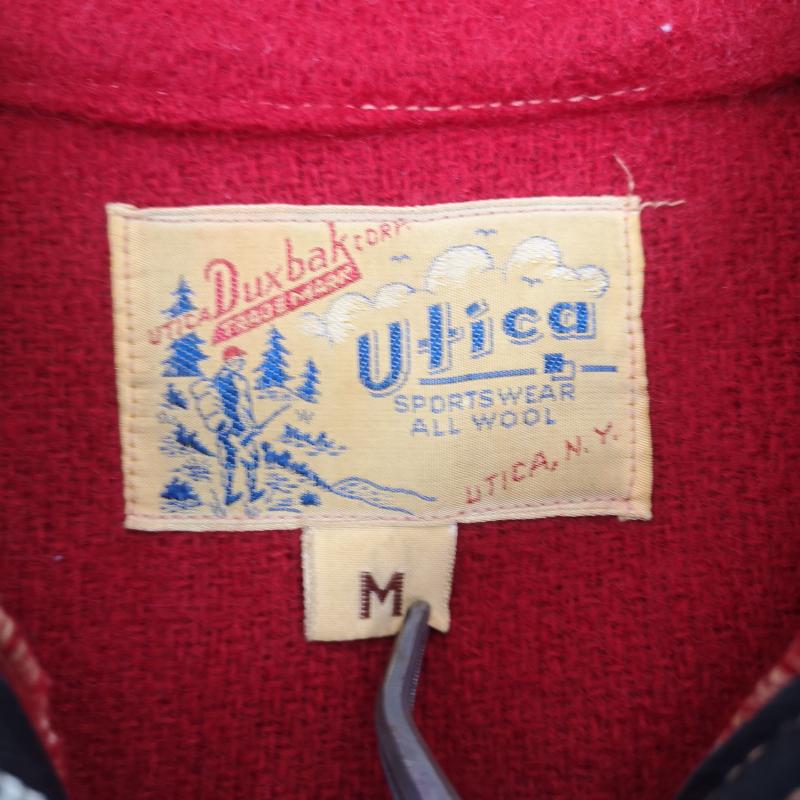 ヴィンテージ VINTAGE ジャケット、上着 ジャンパー、ブルゾン 50s utica Duxbak ダックスバック バネクラウン ウール ジャケット M 赤 / レッド / red メンズ USED 古着 中古 50153400