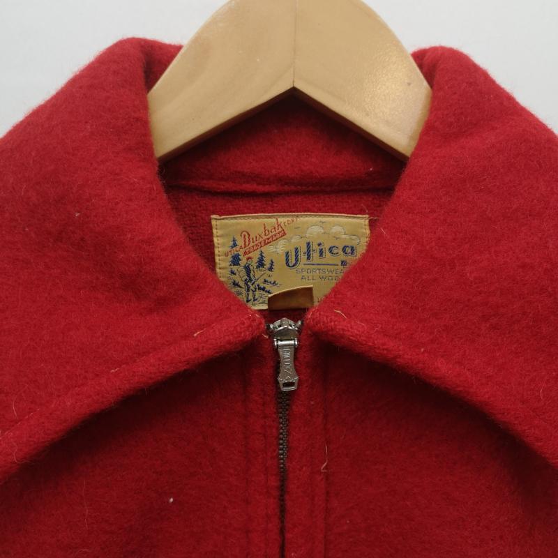 ヴィンテージ VINTAGE ジャケット、上着 ジャンパー、ブルゾン 50s utica Duxbak ダックスバック バネクラウン ウール ジャケット M 赤 / レッド / red メンズ USED 古着 中古 50153400