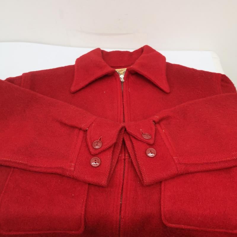 ヴィンテージ VINTAGE ジャケット、上着 ジャンパー、ブルゾン 50s utica Duxbak ダックスバック バネクラウン ウール ジャケット M 赤 / レッド / red メンズ USED 古着 中古 50153400