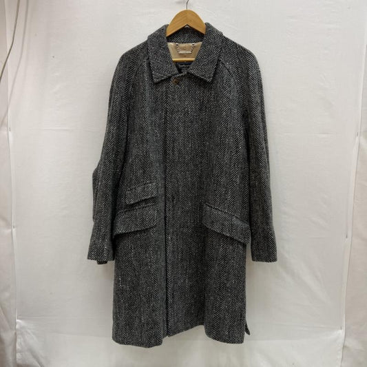 バーバリー BURBERRY コート コート一般 ヘリンボーン ウール ツイード コート 比翼 ビンテージ L 灰 / グレー / gray メンズ USED 古着 中古 50153401
