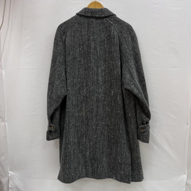 バーバリー BURBERRY コート コート一般 ヘリンボーン ウール ツイード コート 比翼 ビンテージ L 灰 / グレー / gray メンズ USED 古着 中古 50153401