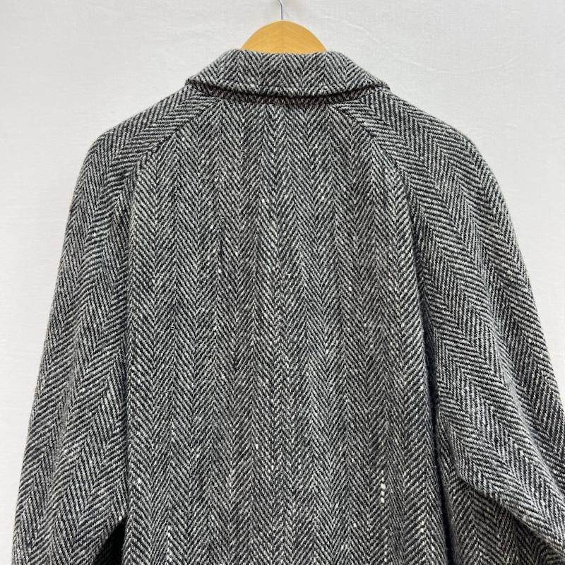 バーバリー BURBERRY コート コート一般 ヘリンボーン ウール ツイード コート 比翼 ビンテージ L 灰 / グレー / gray メンズ USED 古着 中古 50153401