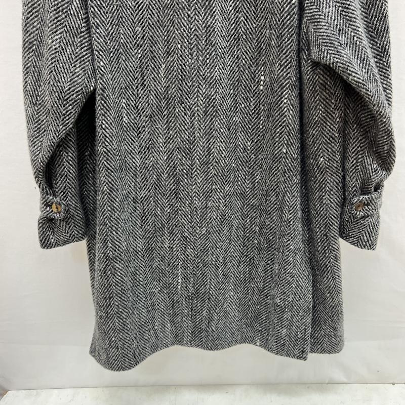 バーバリー BURBERRY コート コート一般 ヘリンボーン ウール ツイード コート 比翼 ビンテージ L 灰 / グレー / gray メンズ USED 古着 中古 50153401