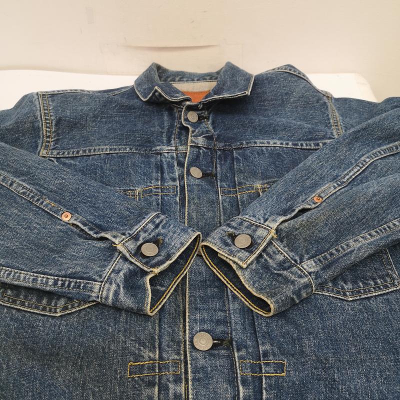 リーバイス Levi s ジャケット、上着 ジャンパー、ブルゾン 71507 XX 2nd BIG E 復刻 日本製 93年 Gジャン デニム ジャケット 38 インディゴ / インディゴ / Indigo メンズ USED 古着 中古 50153440
