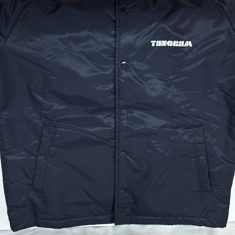 古着 USED ジャケット、上着 ジャンパー、ブルゾン TANGRAM タングラム TGM NYLON BOA COACH JACKET ナイロン ボア コーチジャケット TGA-MB19 M ロゴ、文字 X プリント 紺 / ネイビー / navy メンズ USED 古着 中古 50153458