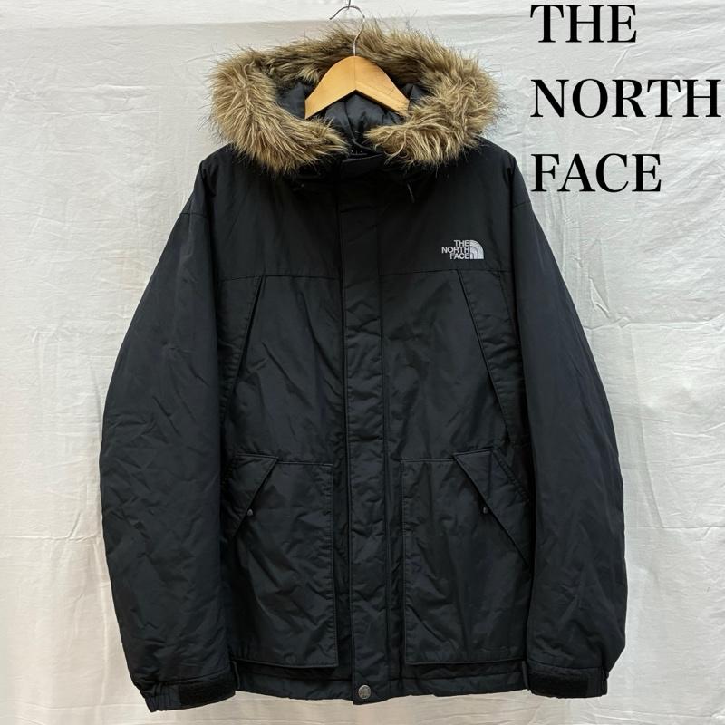 ザノースフェイス THE NORTH FACE ジャケット、上着 ダウンジャケット MOUNTAIN DOWN PARK マウンテン ダウンジャケット パーカー 700Fill ファー フード NS15109 XL ロゴ、文字 黒 / ブラック / black メンズ USED 古着 中古 50153459