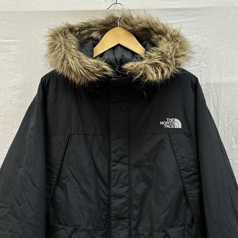 ザノースフェイス THE NORTH FACE ジャケット、上着 ダウンジャケット MOUNTAIN DOWN PARK マウンテン ダウンジャケット パーカー 700Fill ファー フード NS15109 XL ロゴ、文字 黒 / ブラック / black メンズ USED 古着 中古 50153459