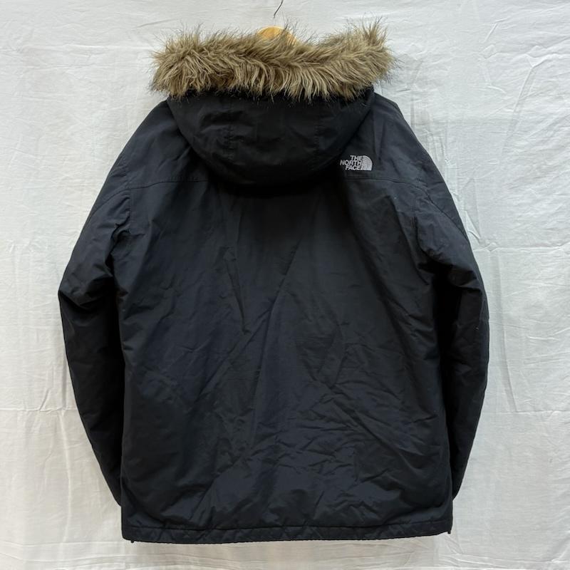 ザノースフェイス THE NORTH FACE ジャケット、上着 ダウンジャケット MOUNTAIN DOWN PARK マウンテン ダウンジャケット パーカー 700Fill ファー フード NS15109 XL ロゴ、文字 黒 / ブラック / black メンズ USED 古着 中古 50153459